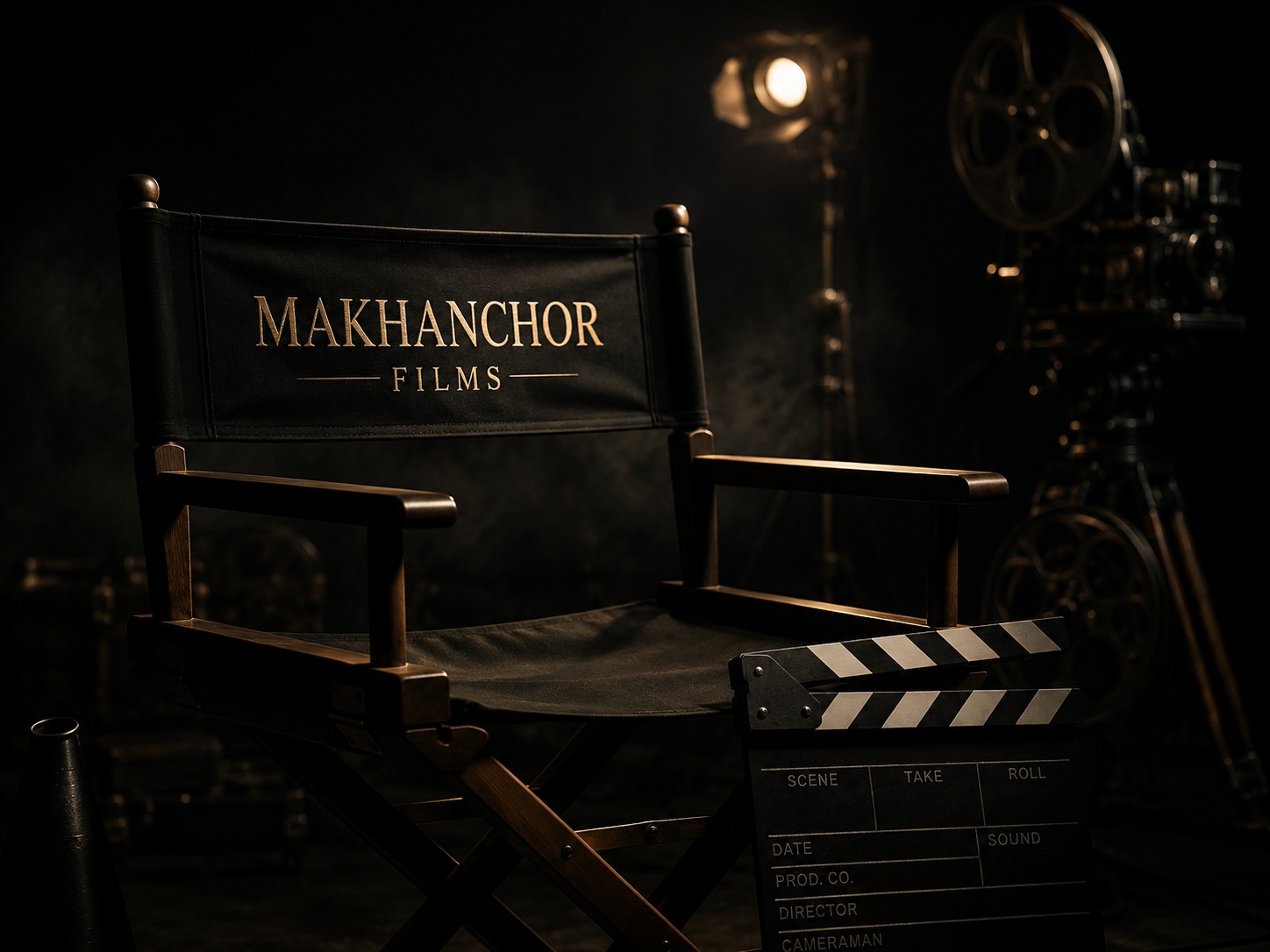 Makhanchor Films director chair and film set